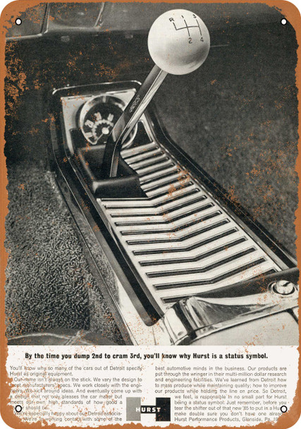 1965 Hurst Shifters - Metal Sign