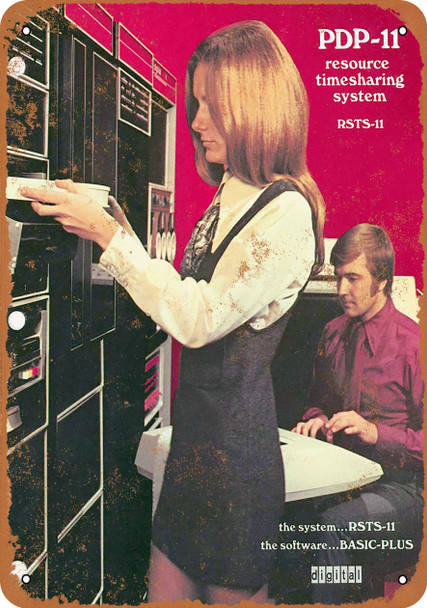 1970 DEC PDP-11 - Metal Sign