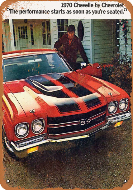 1970 Chevrolet Chevelle SS - Metal Sign