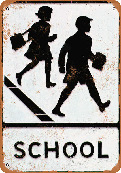 School Crossing - Metal Sign