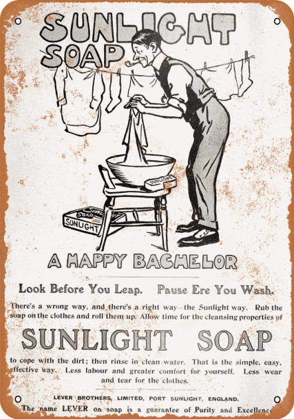 1907 Sunlight Soap - Metal Sign