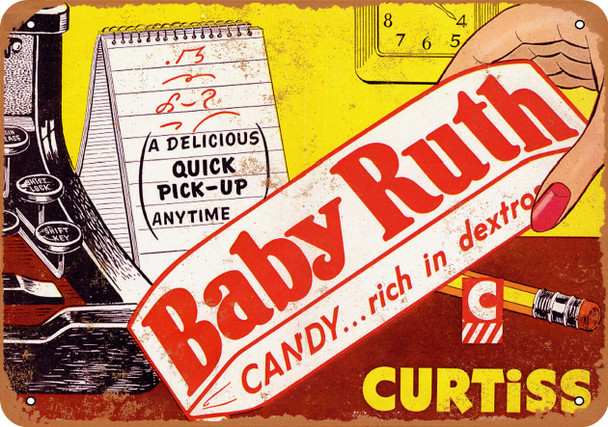 1951 Baby Ruth Candy Bar - Metal Sign