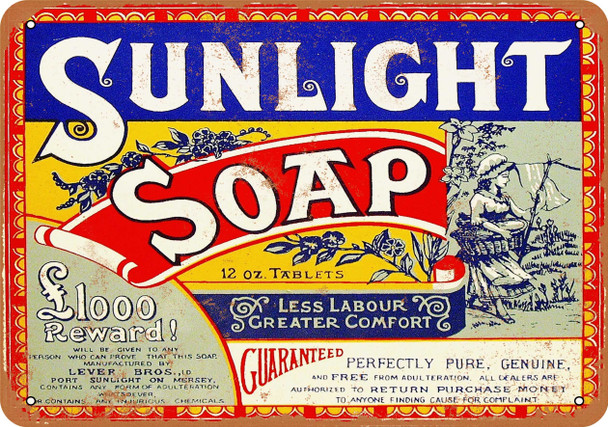 1921 Sunlight Soap - Metal Sign