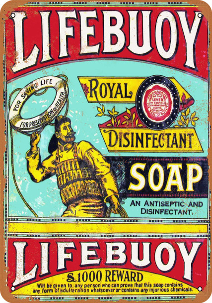 1907 Lifebuoy Soap - Metal Sign