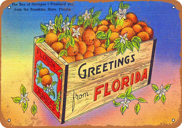 Greetings From Florida - Metal Sign
