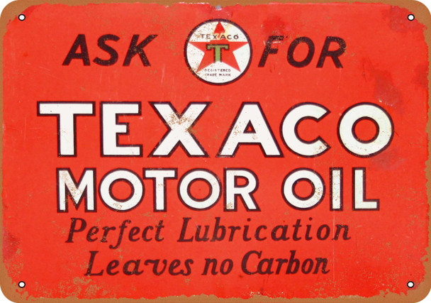 Texaco Motor Oil - Metal Sign