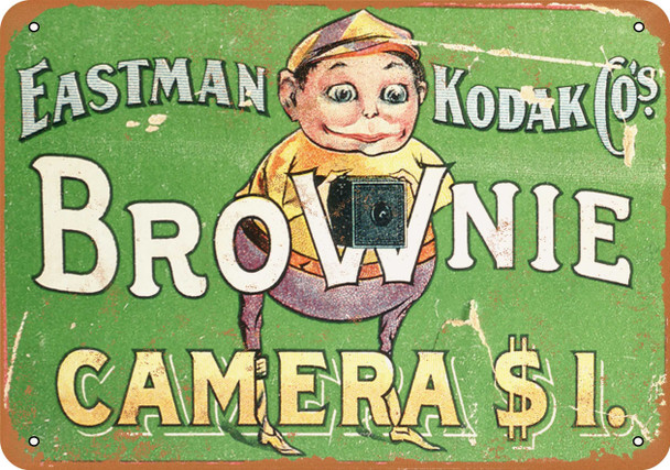 1904 Kodak Brownie Cameras - Metal Sign