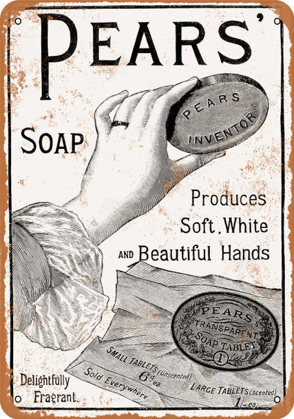 1912 Pears Soap - Metal Sign