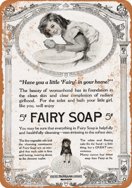 1914 Fairy Soap - Metal Sign