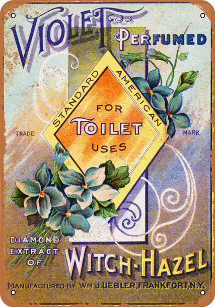 Violet Perfumed Witch-Hazel - Metal Sign