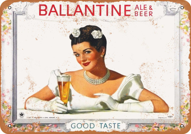 Ballantine Ale & Beer - Metal Sign