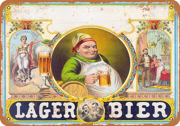 Lager Bier - Metal Sign