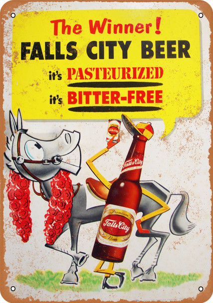 Falls City Beer - Metal Sign