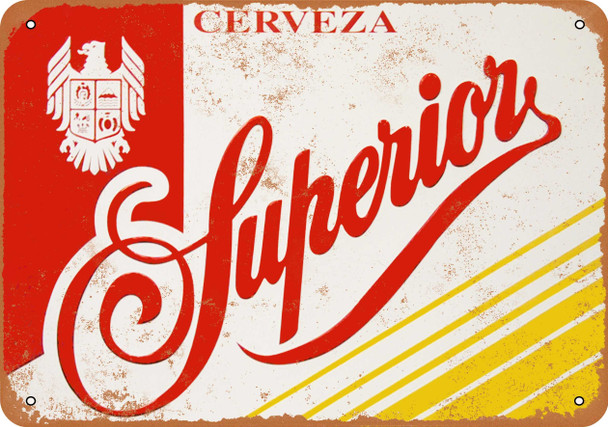 Superior Cerveza - Metal Sign