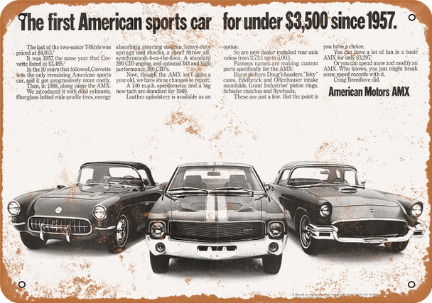 1969 American Motors AMX - Metal Sign