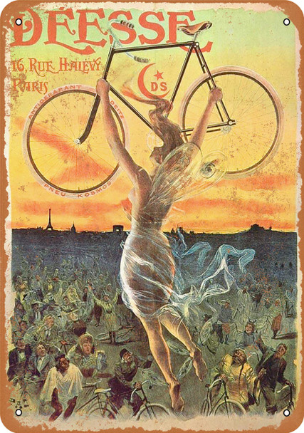 1898 Deesse French Bicycle - Metal Sign