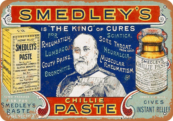 1901 Smedley's Chillie Paste - Metal Sign