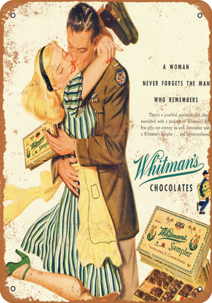 1944 Whitman's Chocolates - Metal Sign