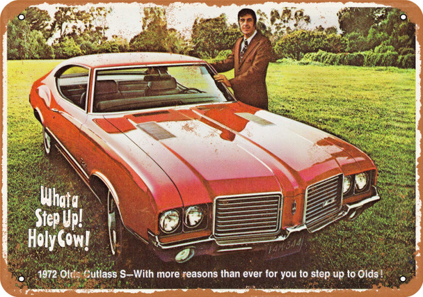 1972 Oldsmobile Cutlass S - Metal Sign