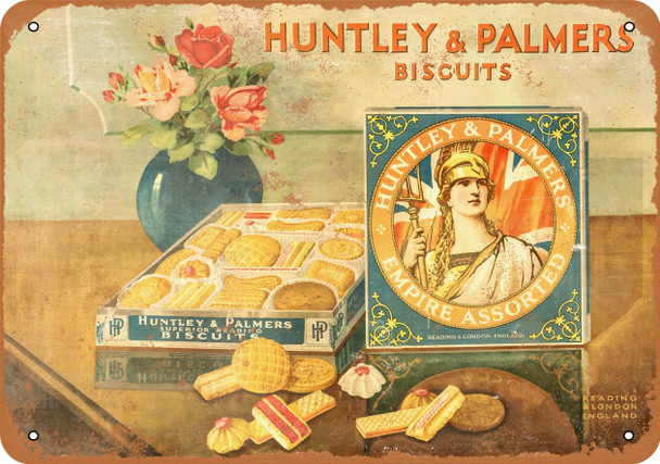 1925 Huntley & Palmers Biscuits - Metal Sign