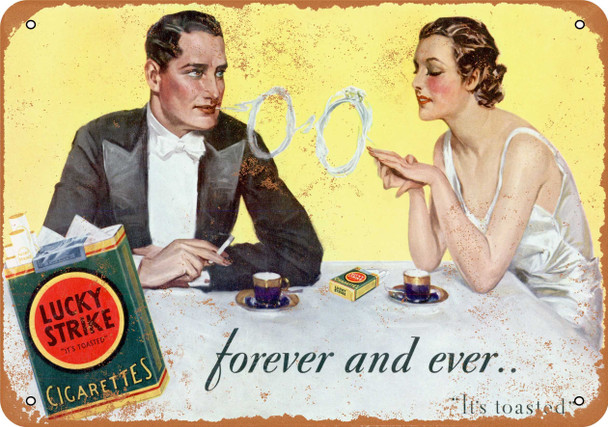 1932 Lucky Strike Cigarettes Forever - Metal Sign