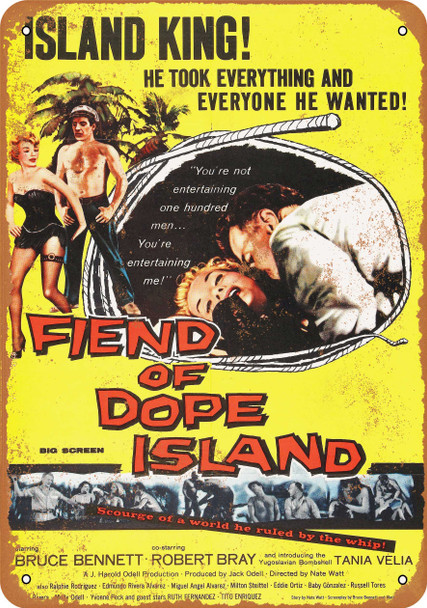 Fiend of Dope Island Movie - Metal Sign