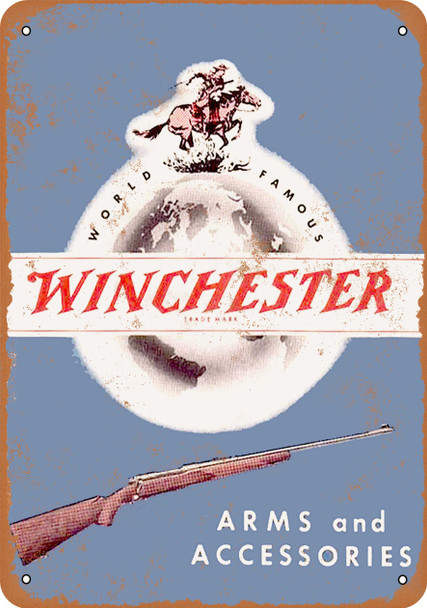 1935 Winchester Arms - Metal Sign