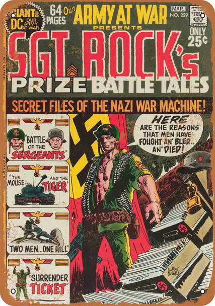 1971 Sgt. Rock's Battle Tales - Metal Sign