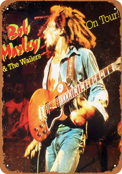 1980 Bob Marley and The Wailers Tour - Metal Sign