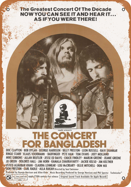 1971 Concert for Bangladesh - Metal Sign