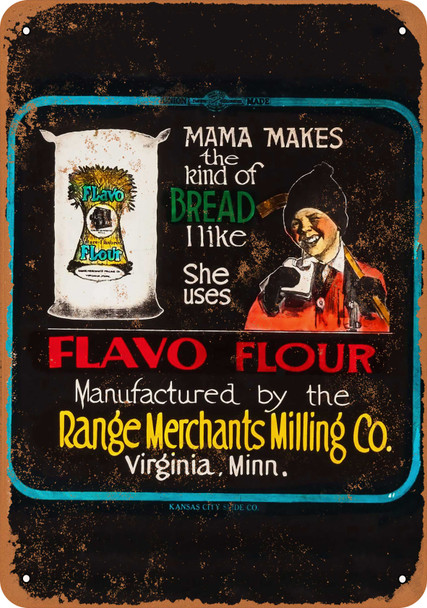 1918 Flavo Flour - Metal Sign
