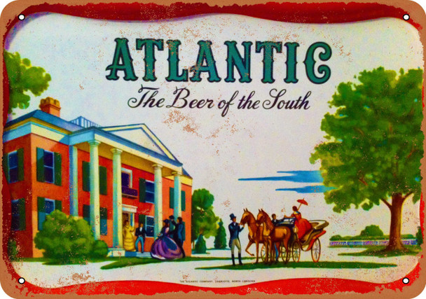 Atlantic The Beer of the South - Metal Sign