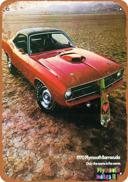 1970 Plymouth Barracuda - Metal Sign