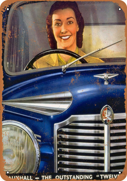1933 Vauxhall 12 - Metal Sign