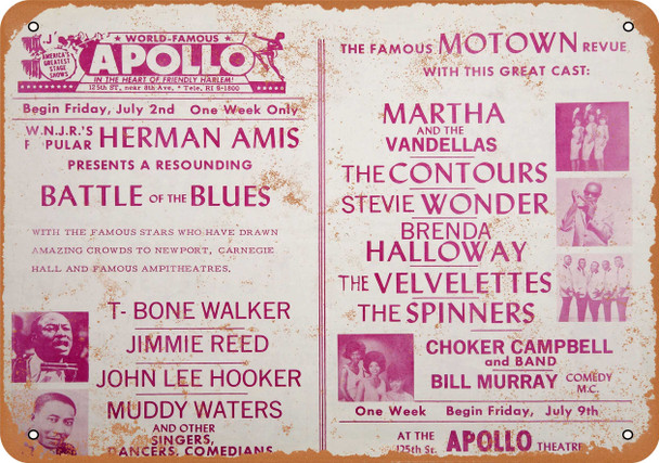 1965 Battle of the Blues at the Apollo - Metal Sign