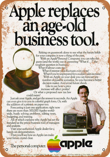 1982 Apple Personal Computers for Business - Metal Sign