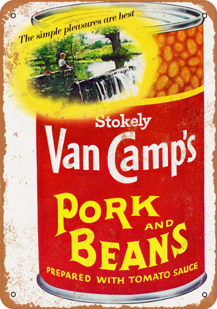 1967 Van Camp's Pork and Beans - Metal Sign