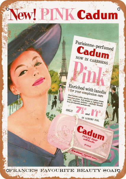 1958 Cadum Soap - Metal Sign