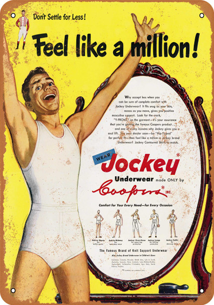 1954 Jockey Underwear - Metal Sign
