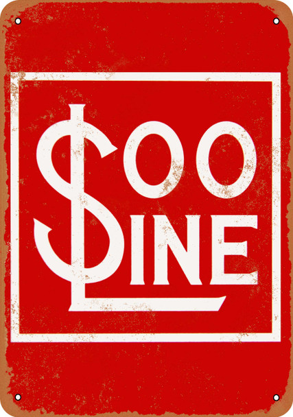 Soo Line Railroad - Metal Sign