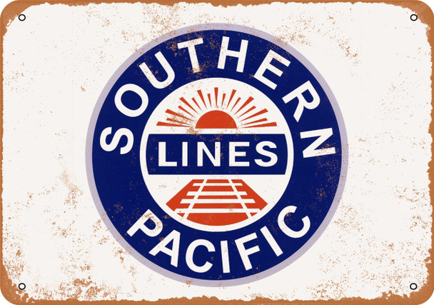 Southern Pacific Railroad - Metal Sign