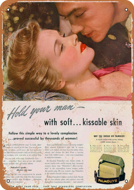 1942 Palmolive Soap - Metal Sign