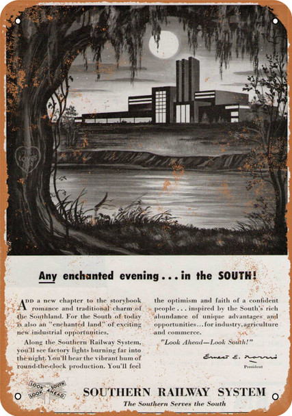 1950 Southern Railway System - Metal Sign