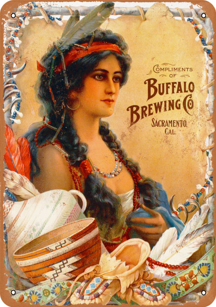1890 Buffalo Brewing Company - Metal Sign