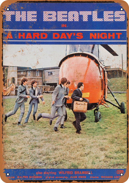 1964 The Beatles A Hard Day's Night - Metal Sign