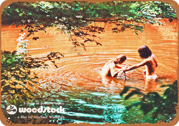 1970 Woodstock Movie - Metal Sign