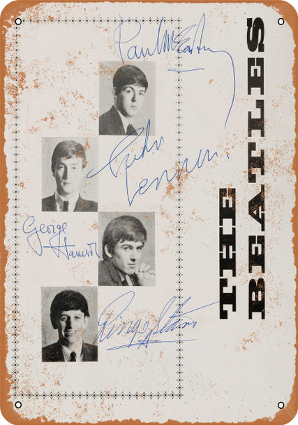 1963 The Beatles - Metal Sign