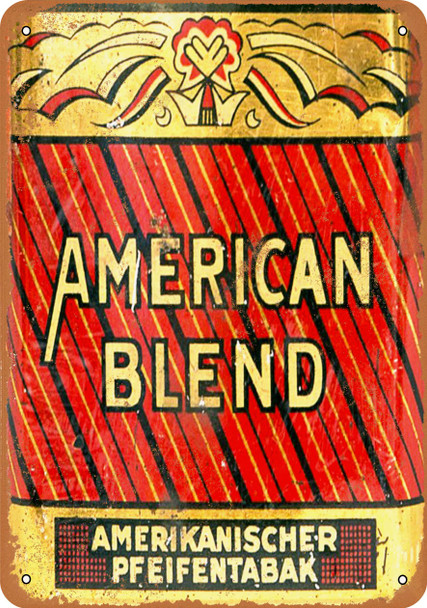 American Blend German Pipe Tobacco - Metal Sign