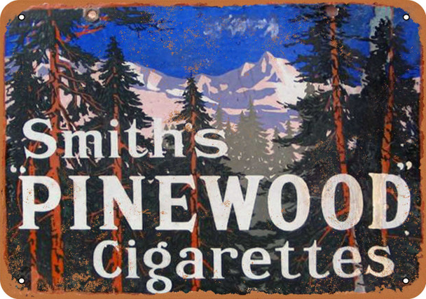 Smith's Pinewood Cigarettes - Metal Sign