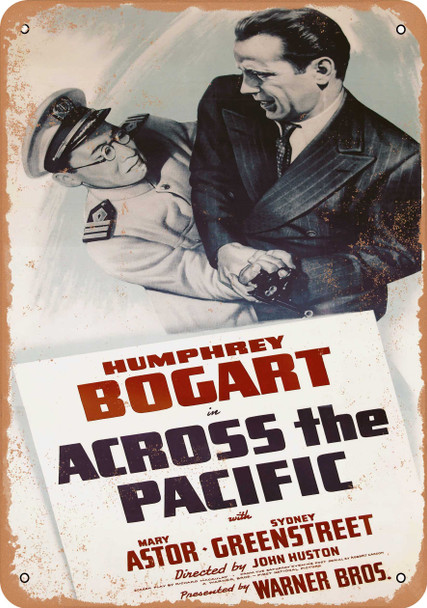 Across the Pacific (1942) 6 - Metal Sign Across the Pacific (1942) 6 - Metal Sign